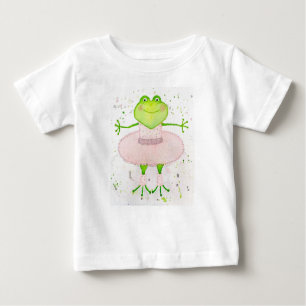 Camiseta Para Bebê Sapo Ballerina