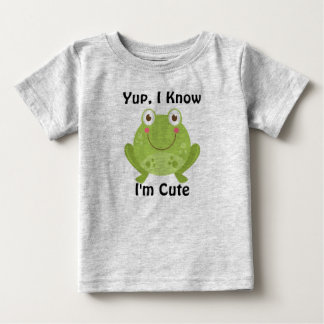 Camiseta Para Bebê Sapo bonito
