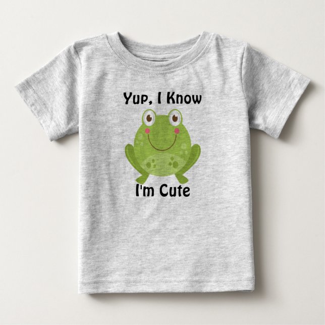 Camiseta Para Bebê Sapo bonito (Frente)