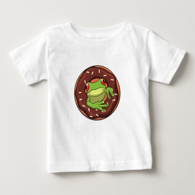 Camiseta Para Bebê Sapo com Rosquinha (Frente)