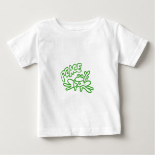 Camiseta Para Bebê Sapo da paz