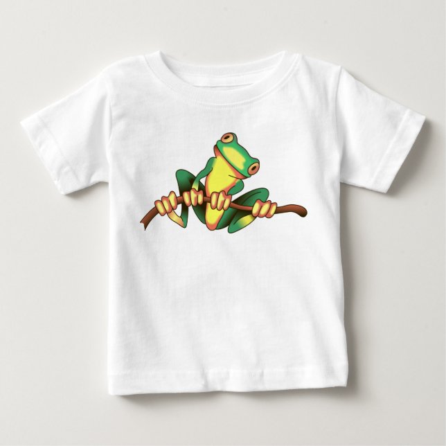 Camiseta Para Bebê Sapo de árvore (Frente)