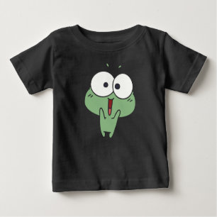 Camiseta Para Bebê Sapo de desenho animado