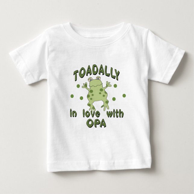 Camiseta Para Bebê Sapo de Opa do amor de TOADALLY (Frente)