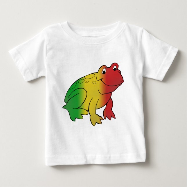 Camiseta Para Bebê Sapo de Rasta (Frente)