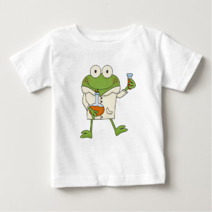 Camiseta Para Bebê Sapo do laboratório
