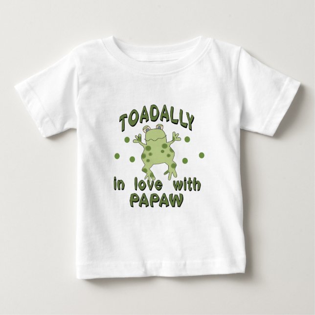 Camiseta Para Bebê Sapo do mamão do amor de TOADALLY (Frente)