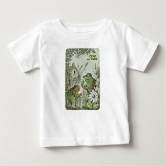 Camiseta Para Bebê Sapo e sapo no jardim
