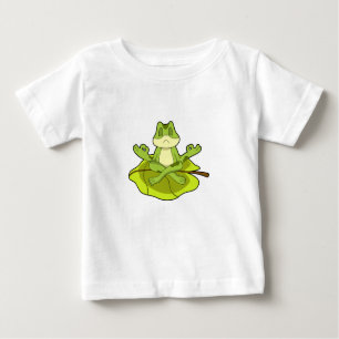 Camiseta Para Bebê Sapo em Meditação