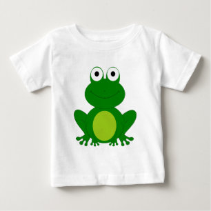 Camiseta Para Bebê Sapo encantador dos desenhos animados