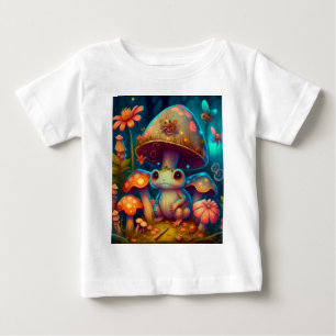 Camiseta Para Bebê Sapo mágico bonito