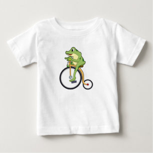 Camiseta Para Bebê Sapo no Circo com Bicicleta.PNG