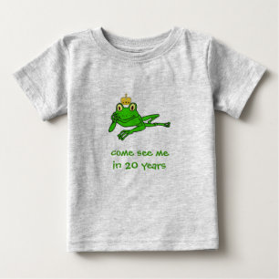 Camiseta Para Bebê Sapo Prince T-Shirt