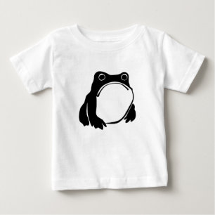 Camiseta Para Bebê Sapo rabugento desenhando arte japonesa por Matsum