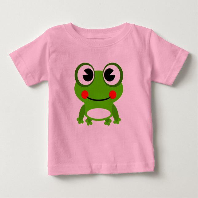 Camiseta Para Bebê Sapo sapo Rã (Frente)