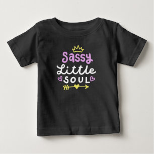 Camiseta Para Bebê Sassy Little Soul