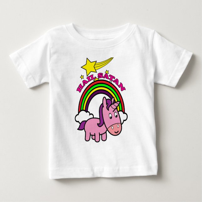 Camiseta Para Bebê Satã de granizo - Coroa (Frente)