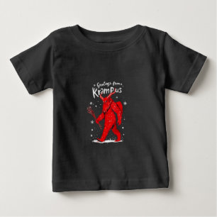 Camiseta Para Bebê Saudação do Krampus Natal
