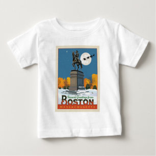 Camiseta Para Bebê Saudações de Boston Common!