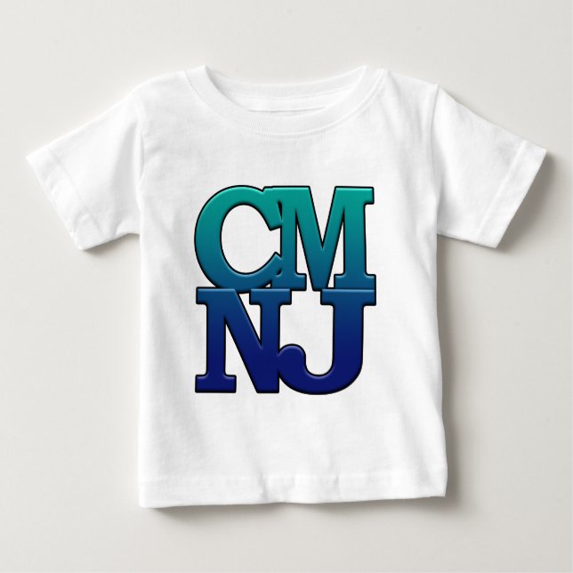 Camiseta Para Bebê Saudações de Cape May, Nova Jersey (Frente)