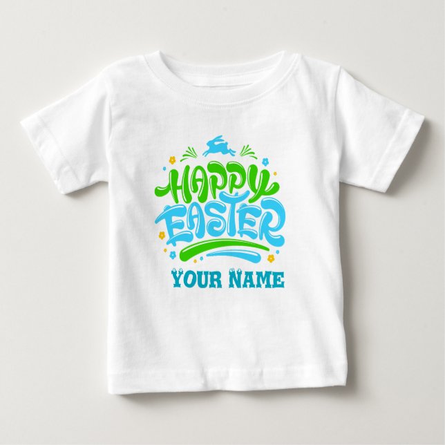 Camiseta Para Bebê Saudações de celebração de páscoasCamisa-T (Frente)
