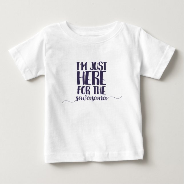 Camiseta Para Bebê savasana (Frente)