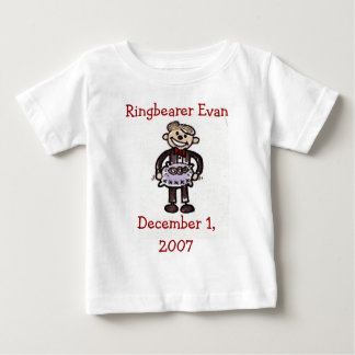 Camiseta Para Bebê scan0014, Ringbearer Evan1 de dezembro de 2007