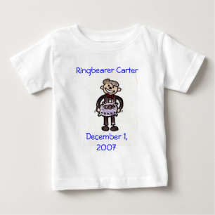 Camiseta Para Bebê scan0014, Ringbearer EvanDecember 1, 2007
