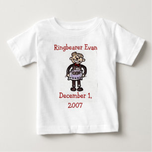 Camiseta Para Bebê scan0014, Ringbearer EvanDecember 1, 2007