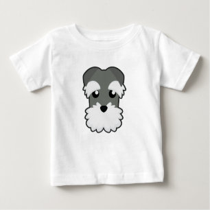 Camiseta Para Bebê Schnauzer de Petory