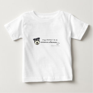 Camiseta Para Bebê schnauzer miniatura - mais raças