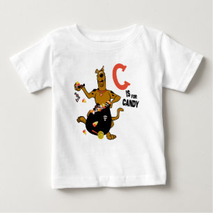 Camiseta Para Bebê Scooby-Doo   C é destinado ao doce