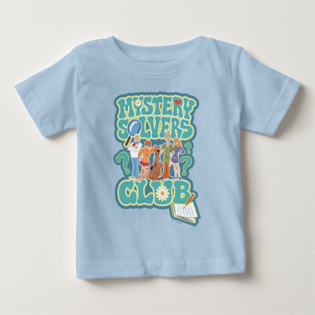 Camiseta Para Bebê Scooby-Doo e a gangue "Mystery Solvers Club" (Frente)