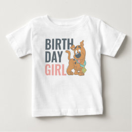 Camiseta Para Bebê Scooby-Doo Menina de 1º Aniversário