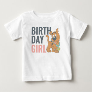 Camiseta Para Bebê Scooby-Doo Menina de 1º Aniversário