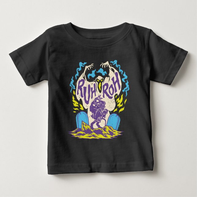 Camiseta Para Bebê Scooby-Doo | Ruh Roh Scooby & Shaggy (Frente)