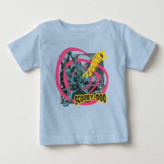 Camiseta Para Bebê Scooby-Doo Zoinks Punk Guitar Graphic (Frente)