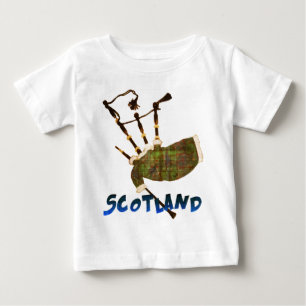Camiseta Para Bebê Scotland Bagpipe