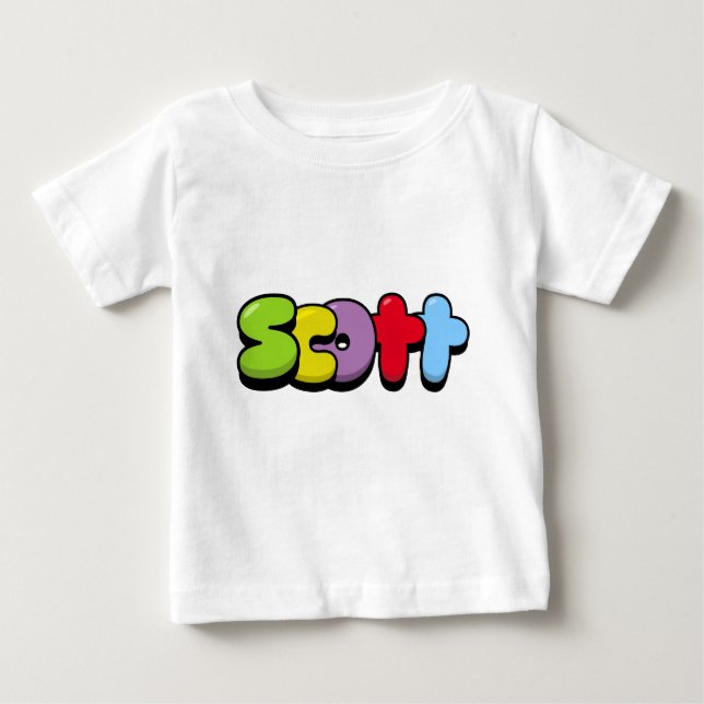 Camiseta Para Bebê Scott (Frente)