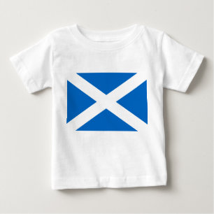 Camiseta Para Bebê Scottish Cross Scotland Colors