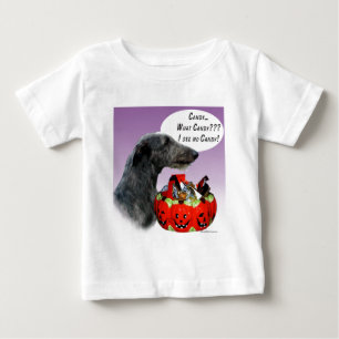 Camiseta Para Bebê Scottish Deerhound Halloween Candy