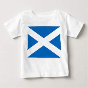 Camiseta Para Bebê Scottish Flag of Scotland Santo Andrew's Cross