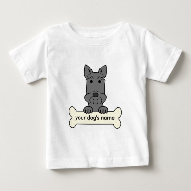 Camiseta Para Bebê Scottish personalizado Terrier (Frente)