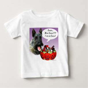 Camiseta Para Bebê ScottishTerrier Halloween Candy