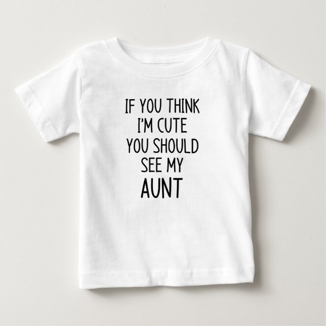 Camiseta Para Bebê Se você acha que eu sou fofo (Frente)