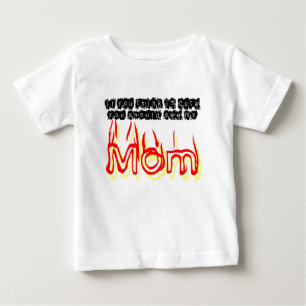Camiseta Para Bebê Se você pensa IM bonito, você deve ver minha mam