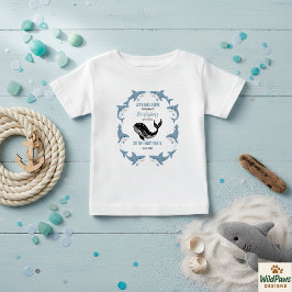 Camiseta Para Bebê Sea Animals Shark 1st Birthday | Under the Sea 