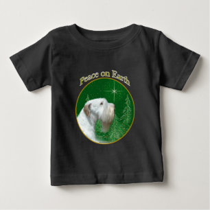 Camiseta Para Bebê Sealyham Terrier Peace on Earth