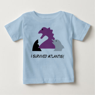Camiseta Para Bebê Seameeples - j survived Atlântida