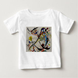 Camiseta Para Bebê Segmento Azul de Kandinsky